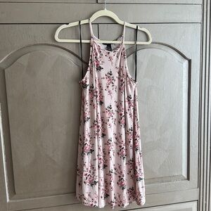 Forever 21 Pink and green Floral dress size Medium